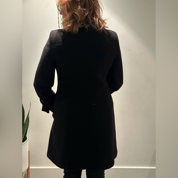 Babaton Cashmere & Wool Coat, Black, Size L - Picture 4 of 8